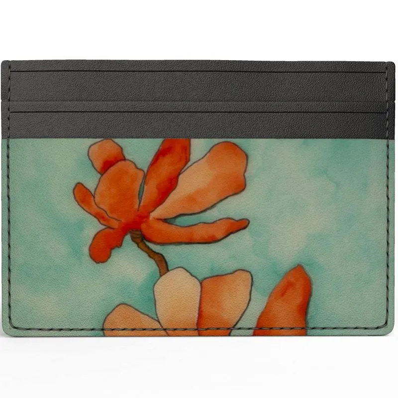 Baraka Blooms Leather Card Holder