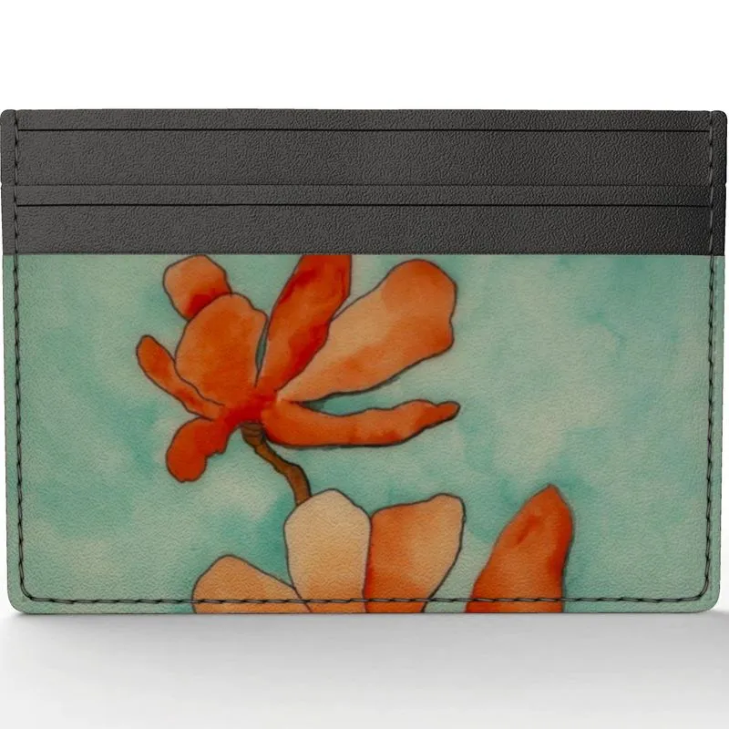 Baraka Blooms Leather Card Holder