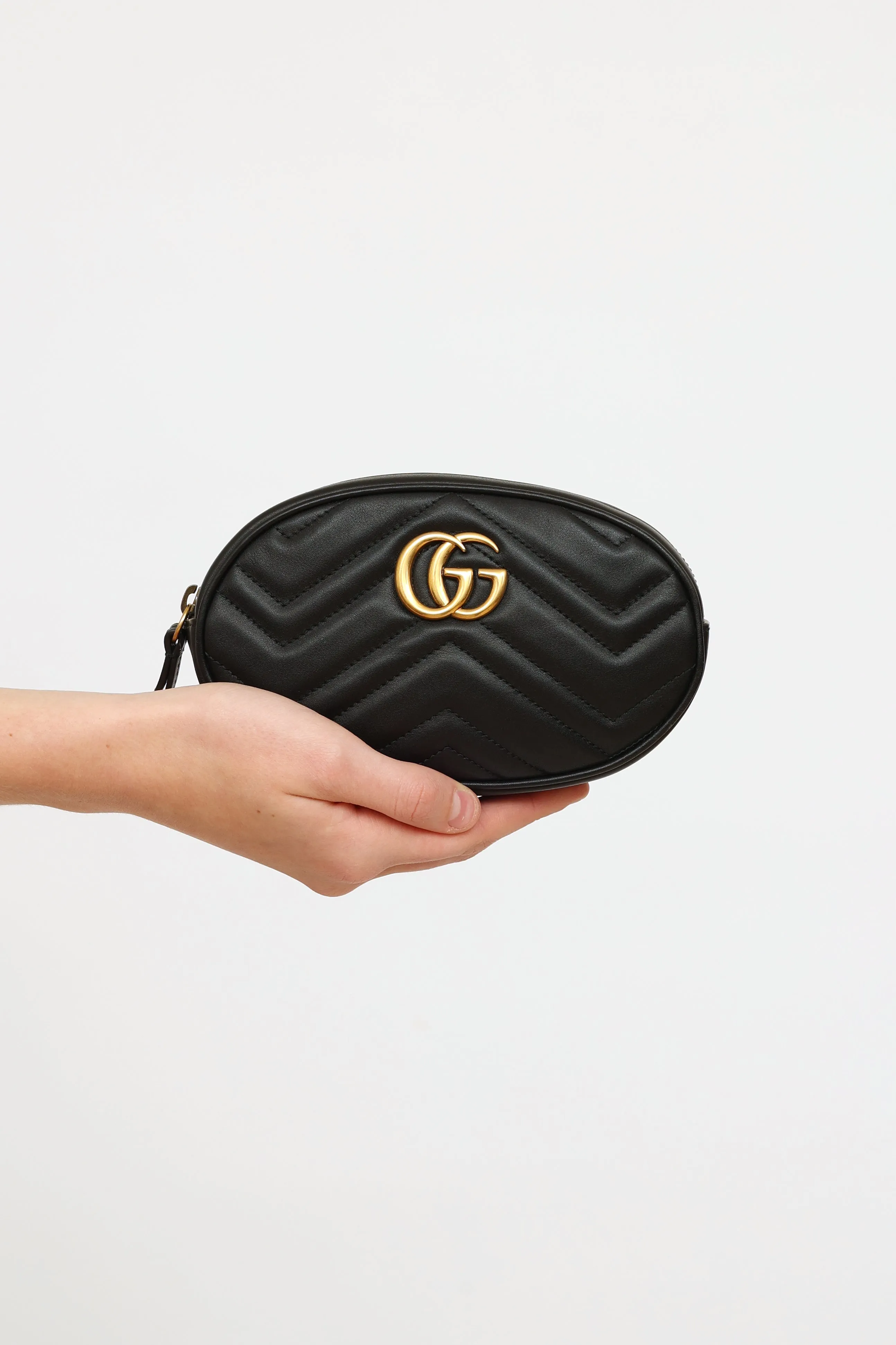 Black Marmont GG Waist Bag