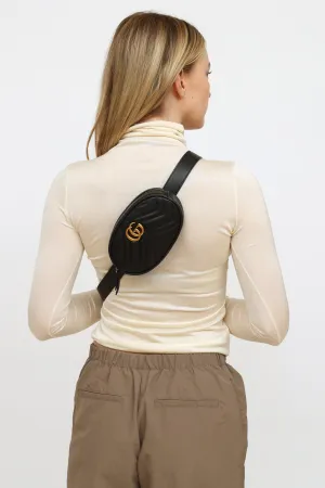 Black Marmont GG Waist Bag