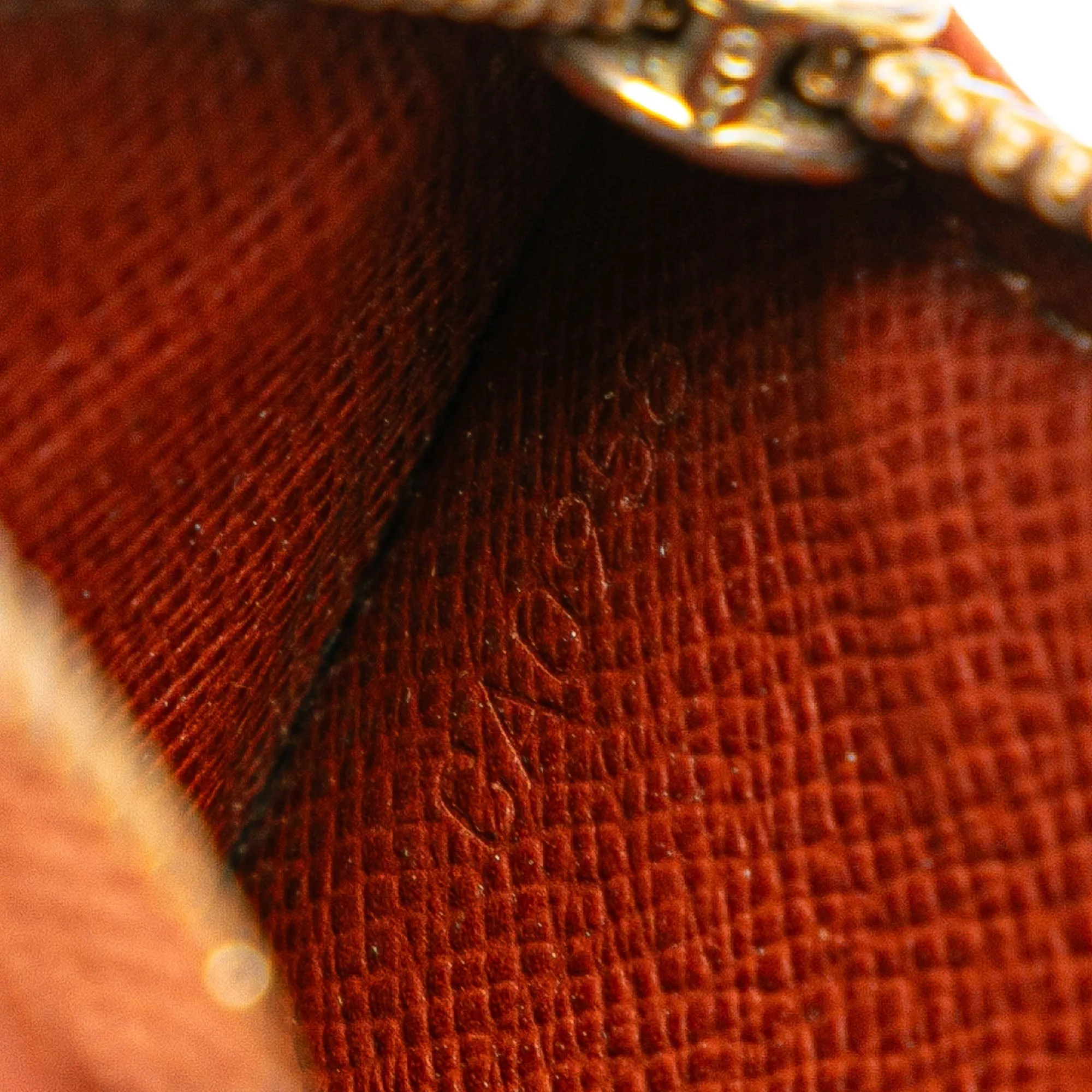 Brown Louis Vuitton Epi Pochette Cles Coin Pouch