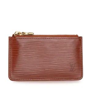 Brown Louis Vuitton Epi Pochette Cles Coin Pouch