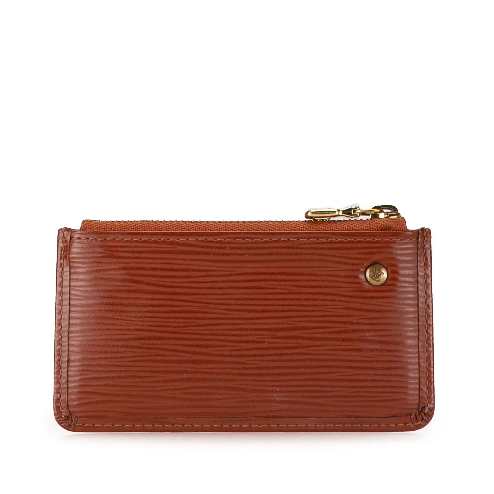 Brown Louis Vuitton Epi Pochette Cles Coin Pouch