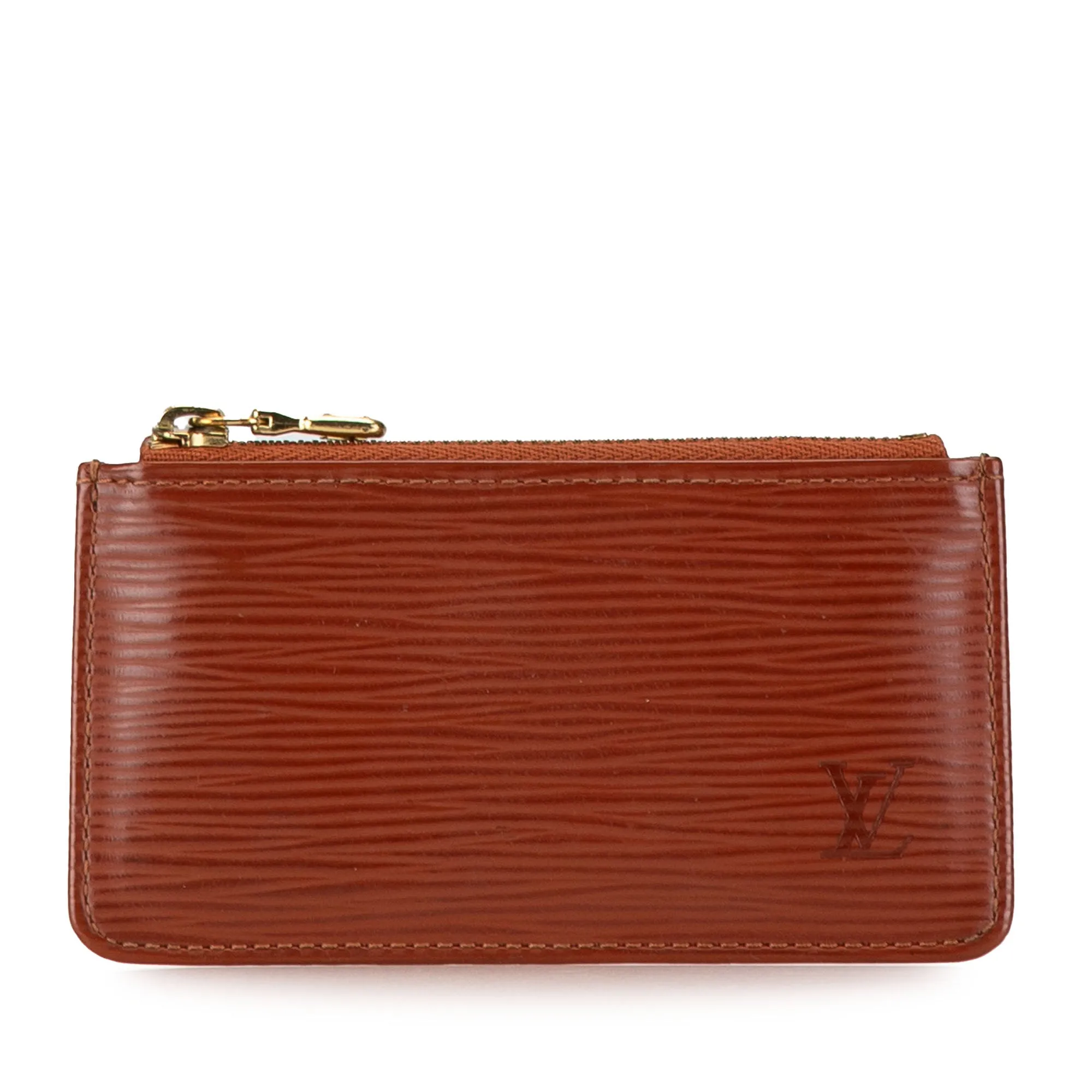 Brown Louis Vuitton Epi Pochette Cles Coin Pouch