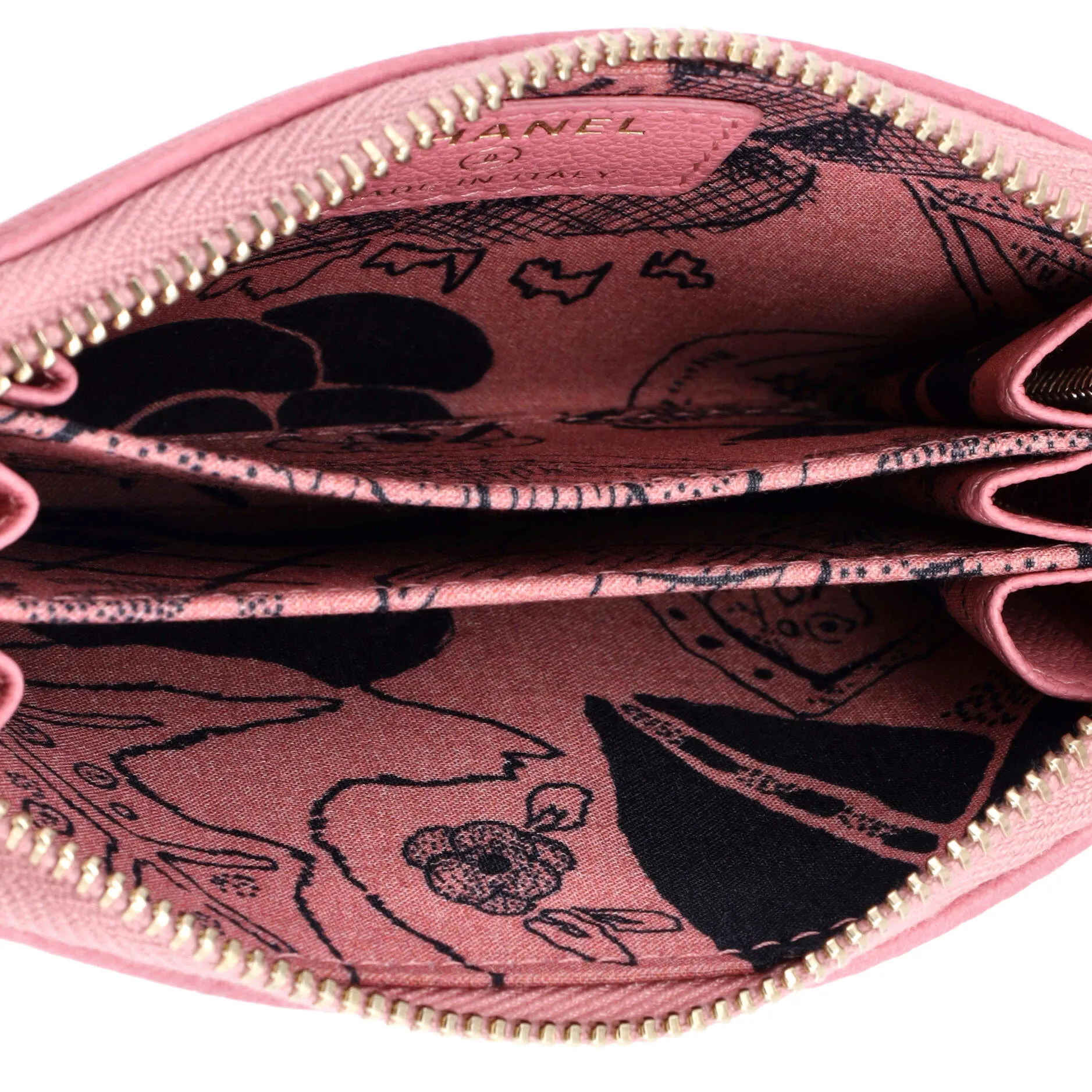 Camellia Coin Purse Goatskin