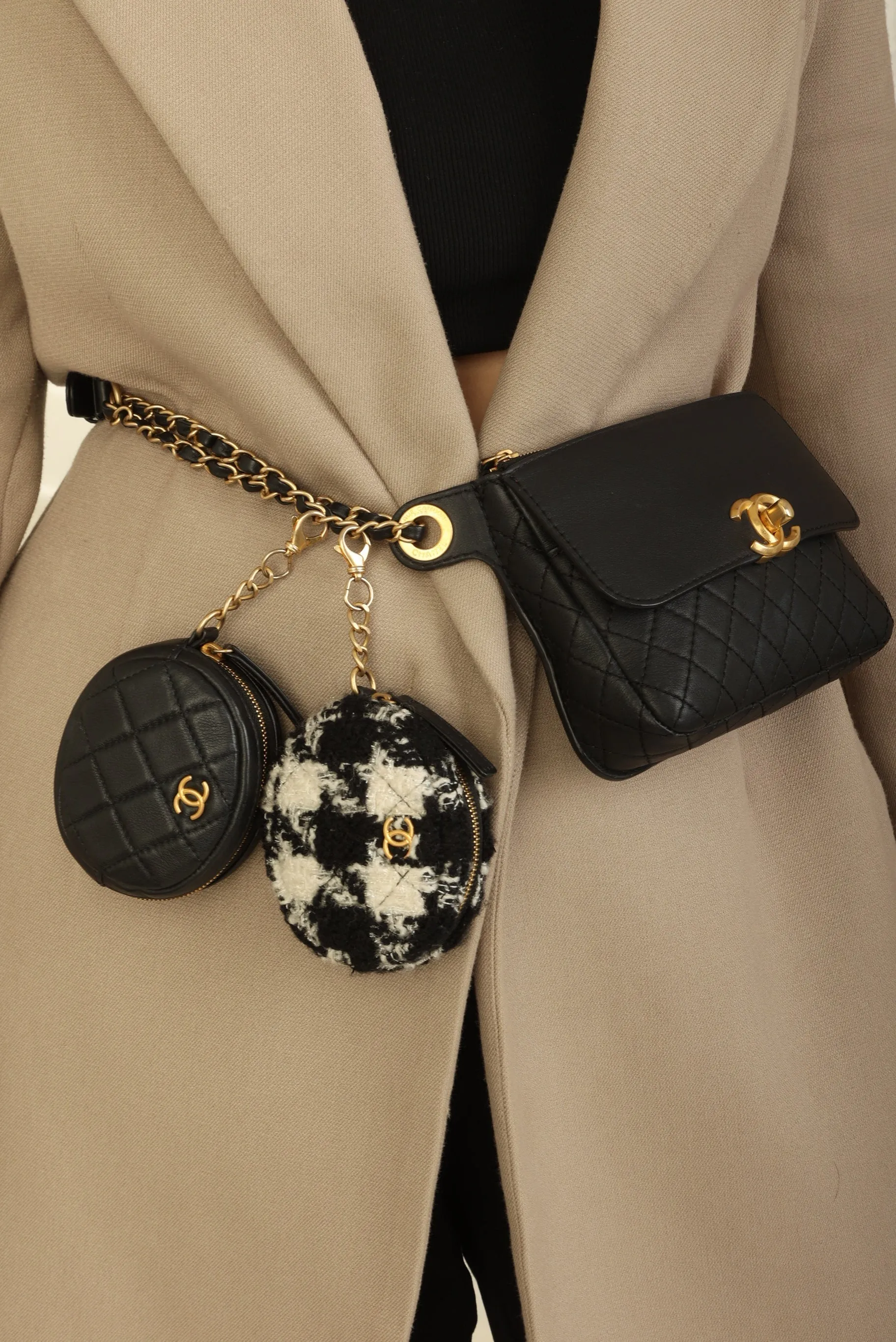 Chanel 2019 Calfskin Waistbag w/ Coin Purses