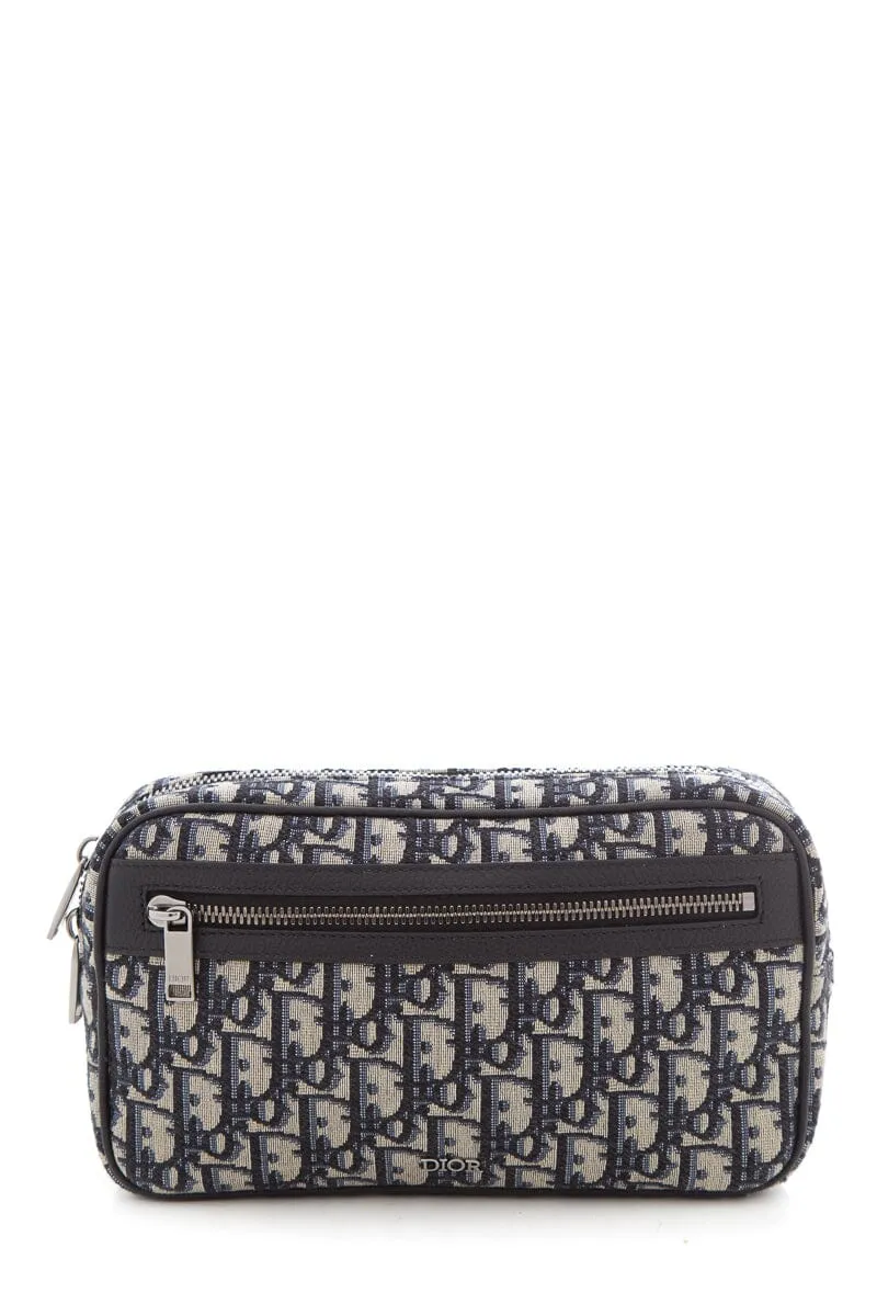 Dior Blue Oblique Jacquard Waist Bag