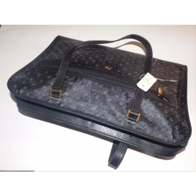 Gucci Top Handle Xl Ltd Ed Canvasleather Black Greys White Leathercoated Canvas Tote