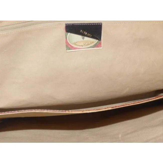 Gucci Top Handle Xl Ltd Ed Canvasleather Black Greys White Leathercoated Canvas Tote