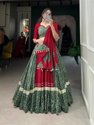 Navratri Garba Traditional Pure Cotton Gota Patti Chaniya Choli for Women's