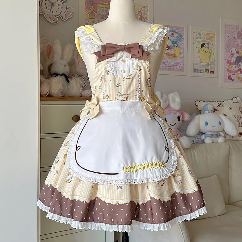 Sanrio Star Gummy Series Pompompurin Inspired Hooded Jumperskirt