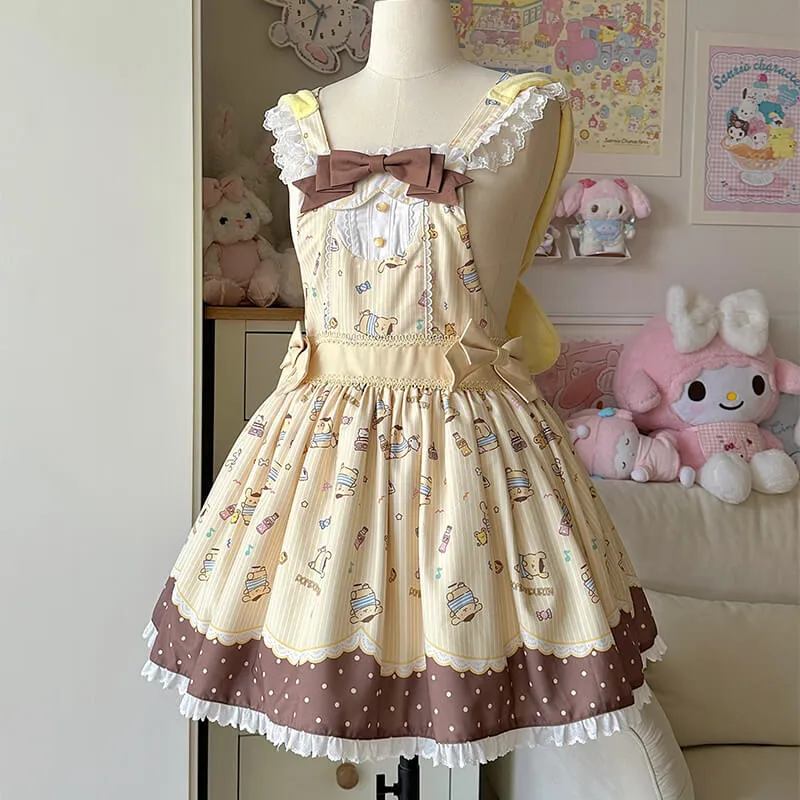 Sanrio Star Gummy Series Pompompurin Inspired Hooded Jumperskirt