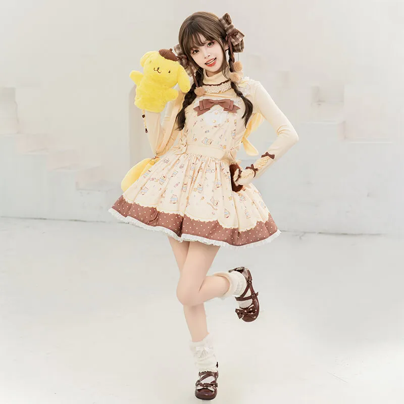 Sanrio Star Gummy Series Pompompurin Inspired Hooded Jumperskirt