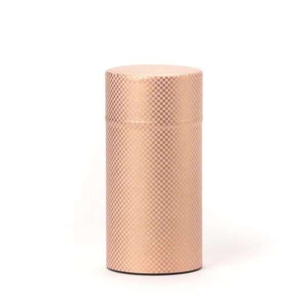Tea Canister 150gr Shikaku Pink Washi Paper