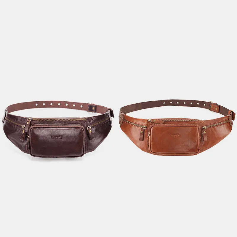 Vintage Multi-Carry Genuine Leather Sling Bag
