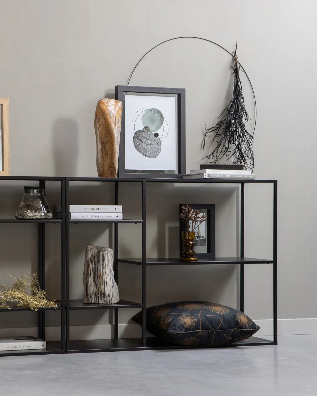 Woood June Low Metal Cabinet