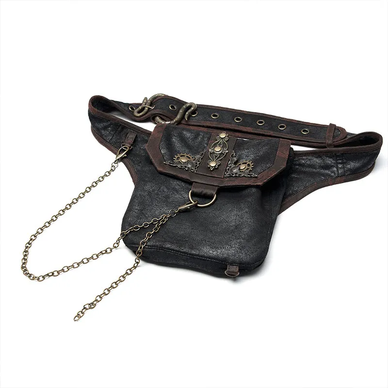 WS-394YDF Steampunk retro waist bag